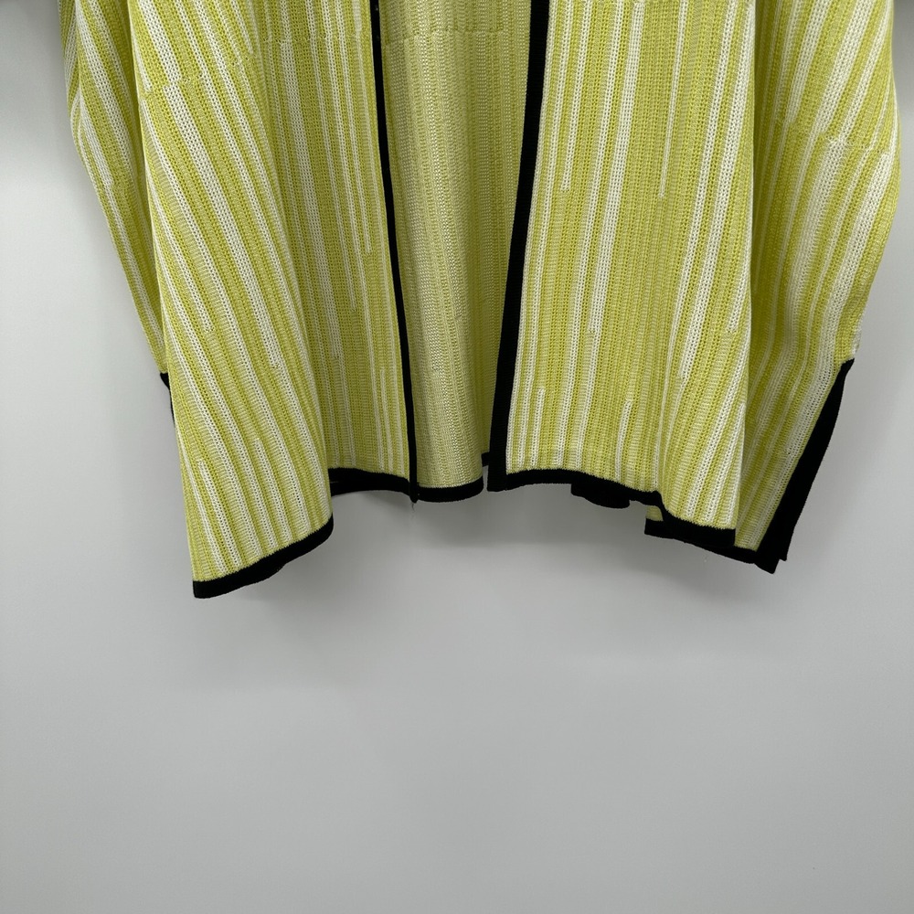 Ming Wang Cardigan Sweater Jacket Size 1X Stretch Knit Open Front Half Sleeve - Picture 5 of 12